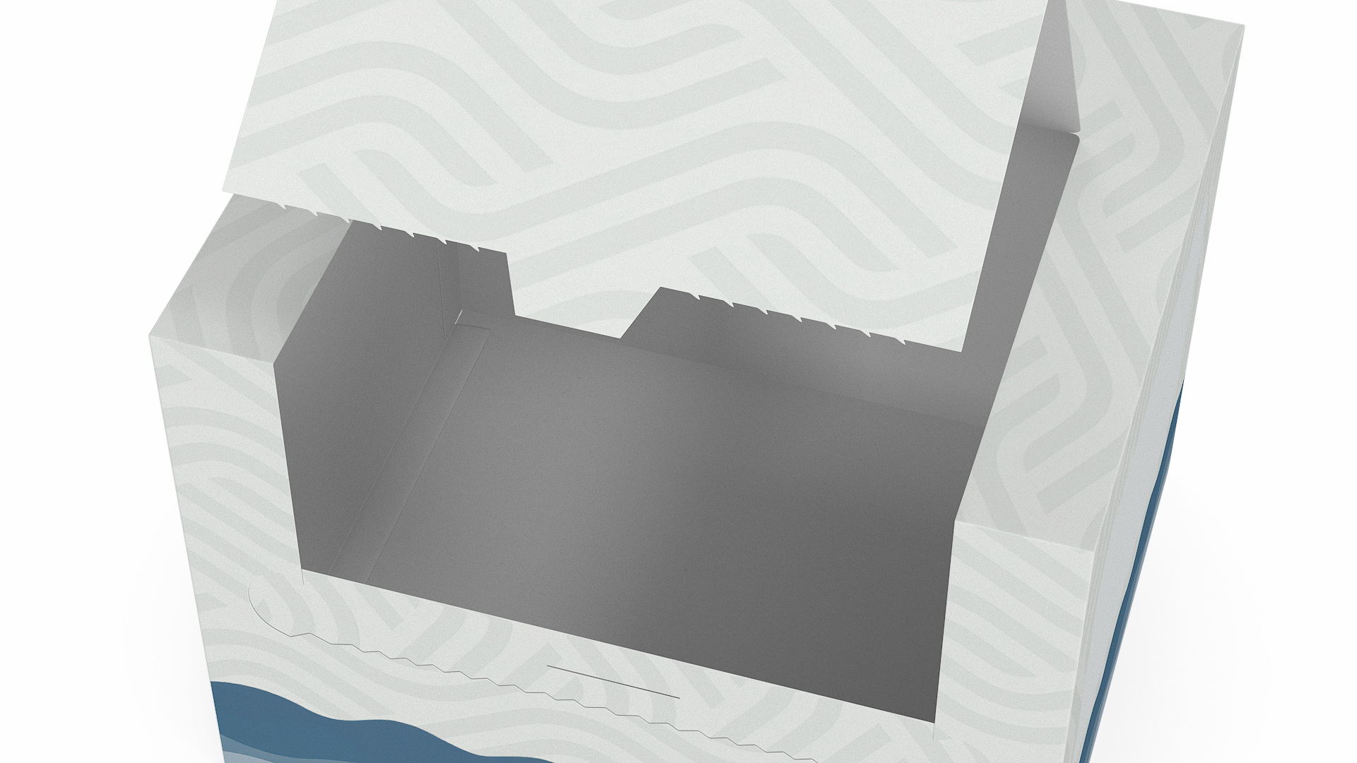 3D Mockup Paper Towel Box Empty model