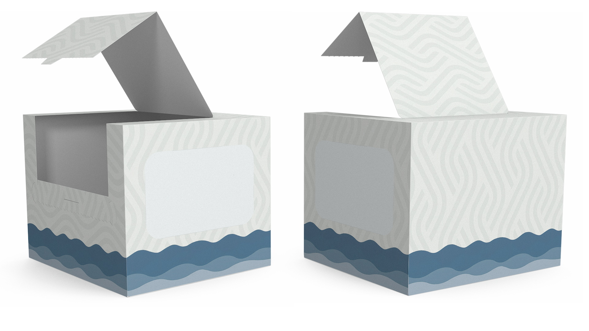 3D Mockup Paper Towel Box Empty model