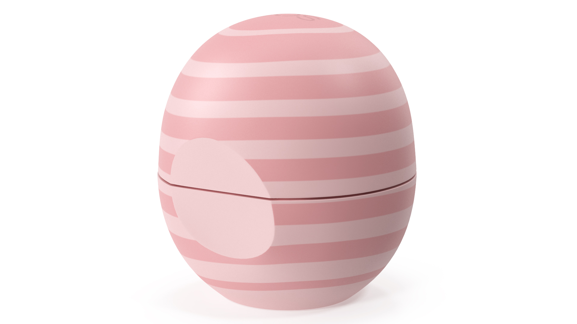 3D model EOS Organic Lip Balm Pink Stripes Closed