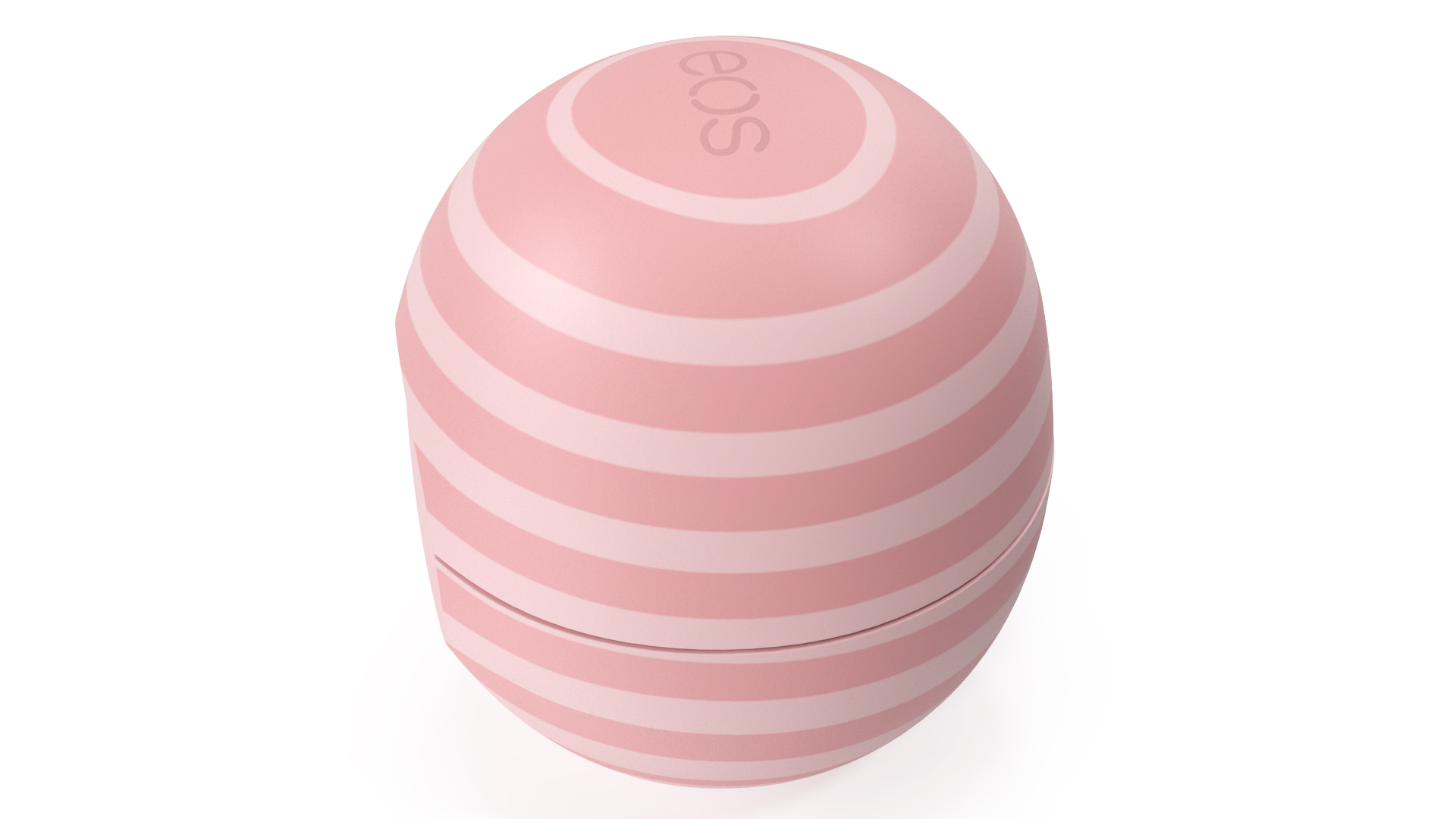 3D model EOS Organic Lip Balm Pink Stripes Closed