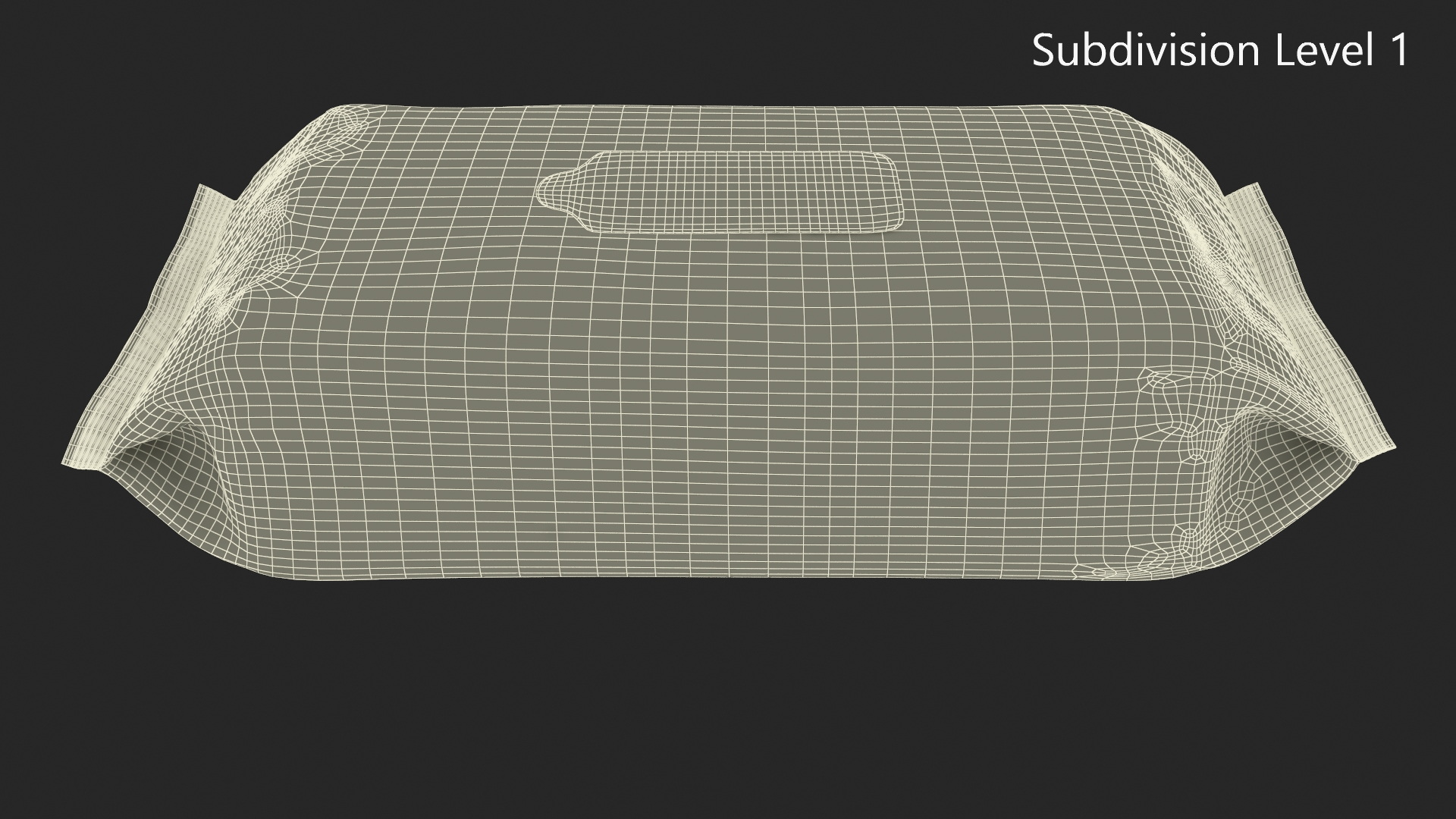 3D Wet Wipes in a Large Blue Package model