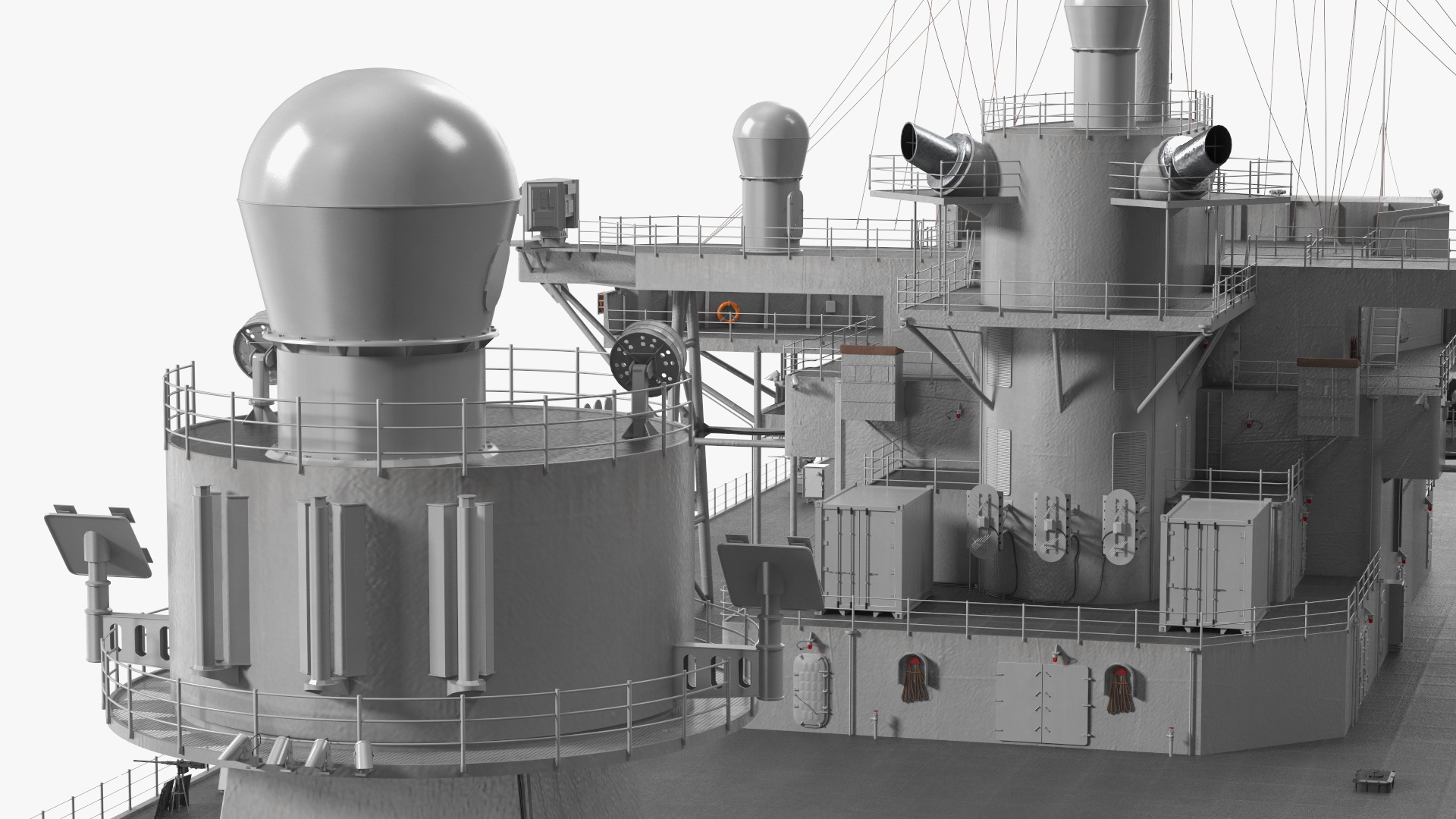 3D Modern Combat Command Ship