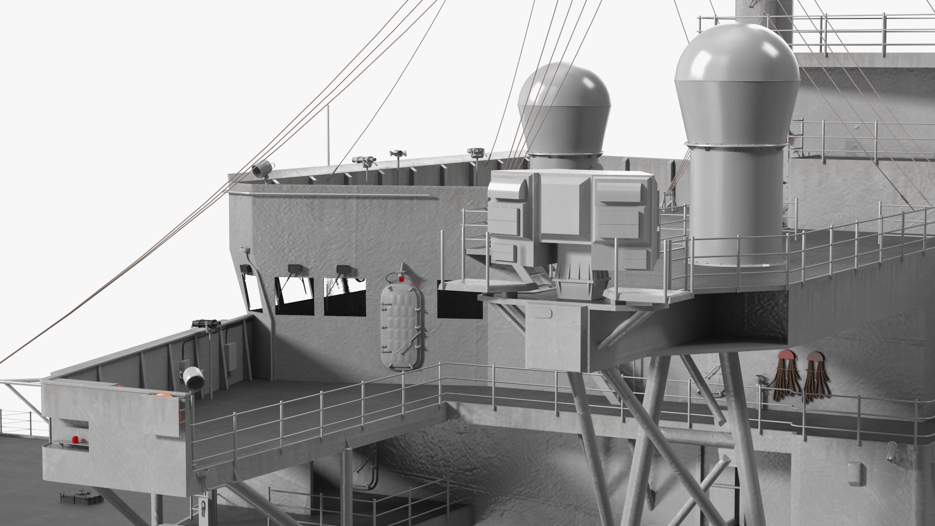 3D Modern Combat Command Ship