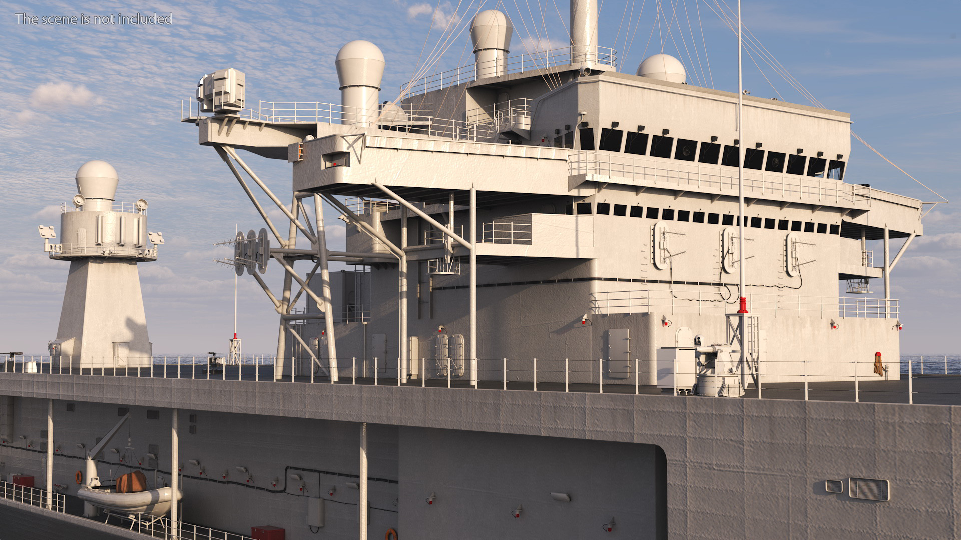 3D Modern Combat Command Ship