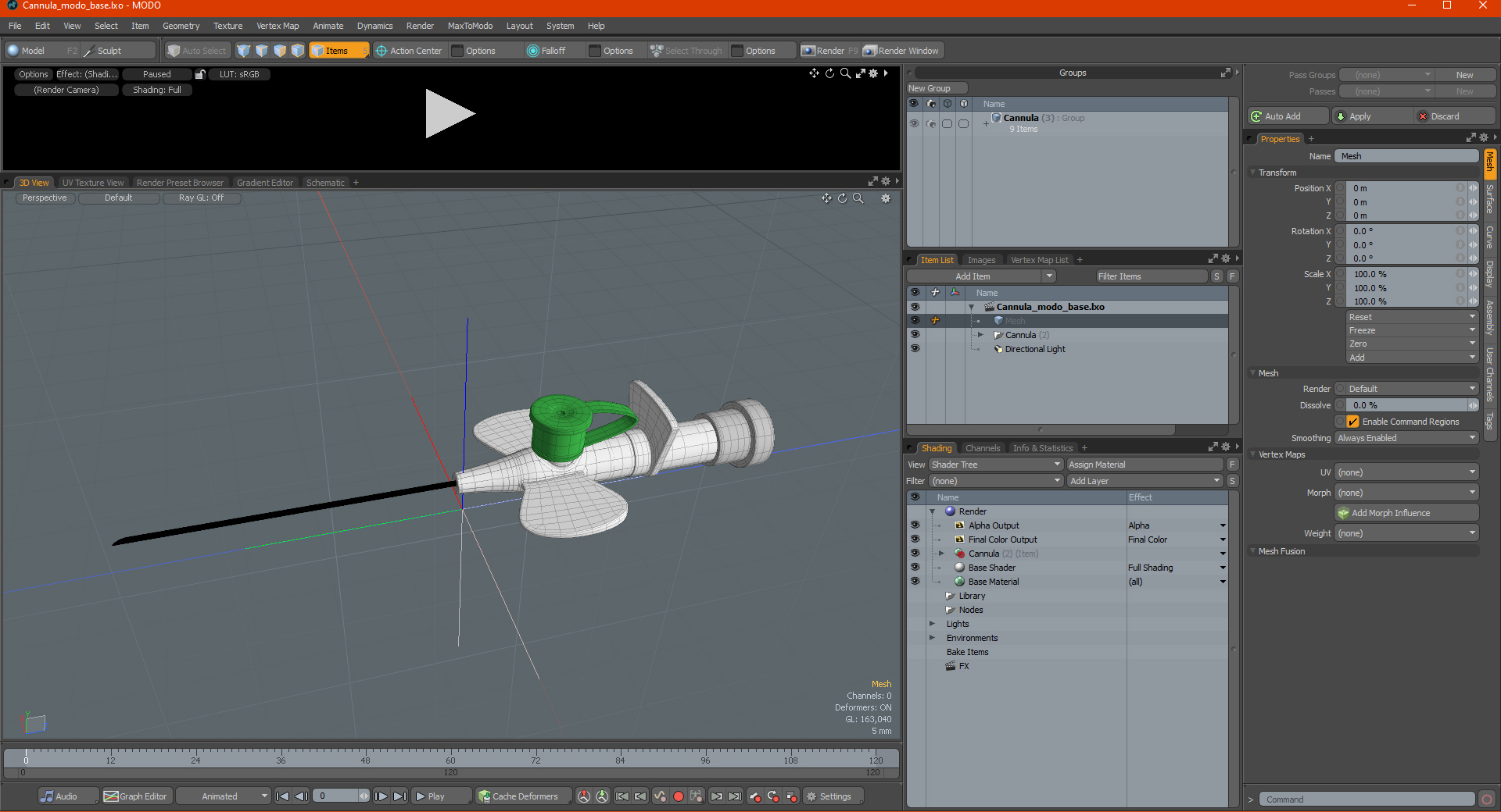 Cannula 3D model