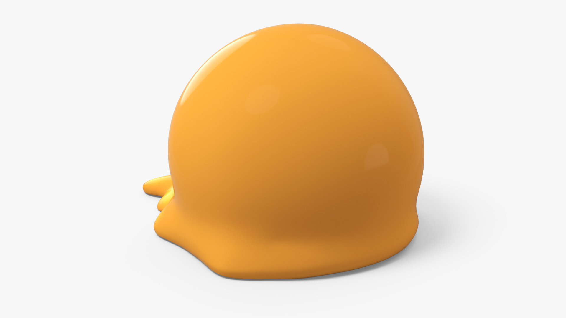 3D Emoji Melting Face model