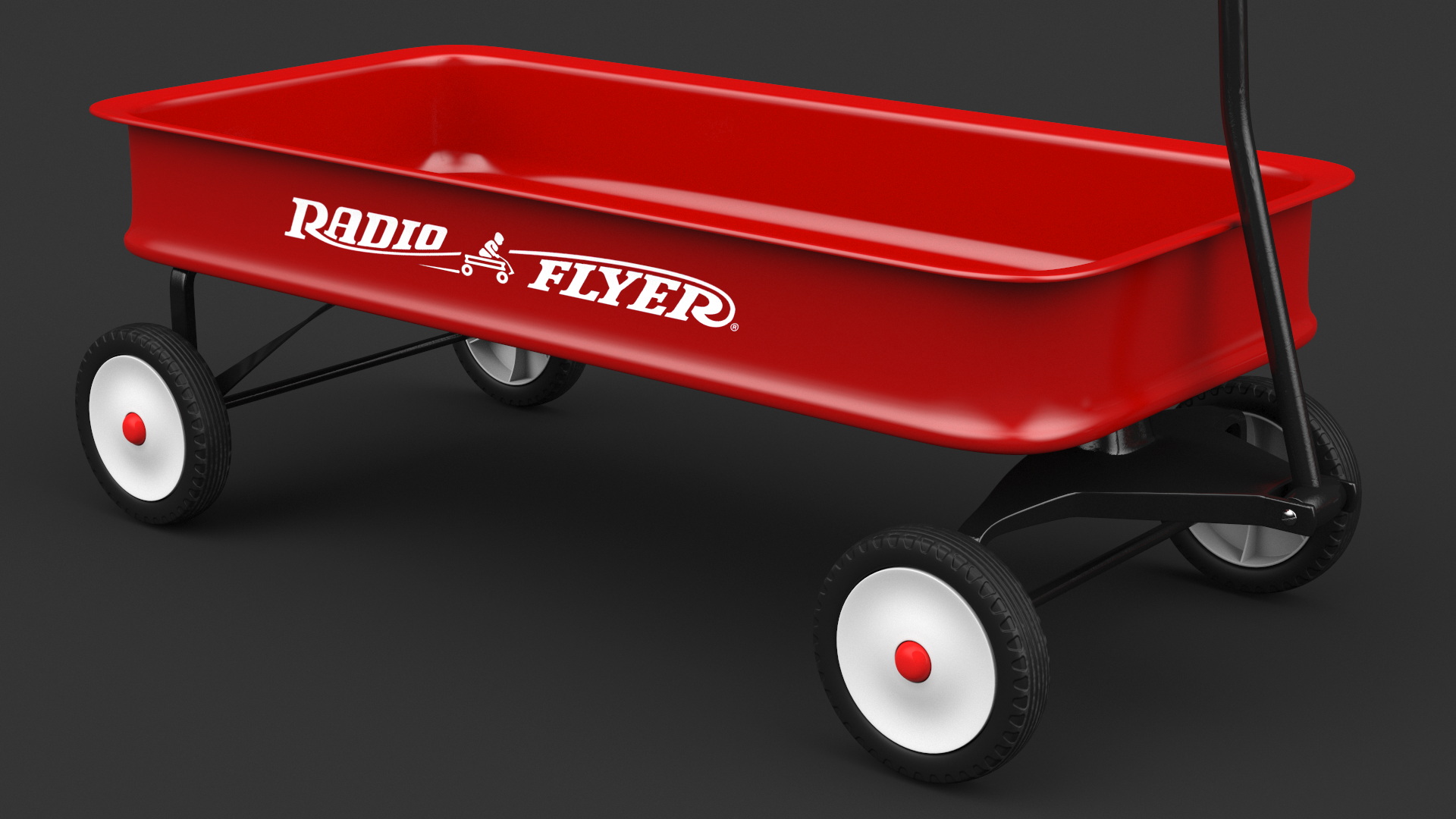 3D Kids and Toddler Classic Steel Pull Wagon