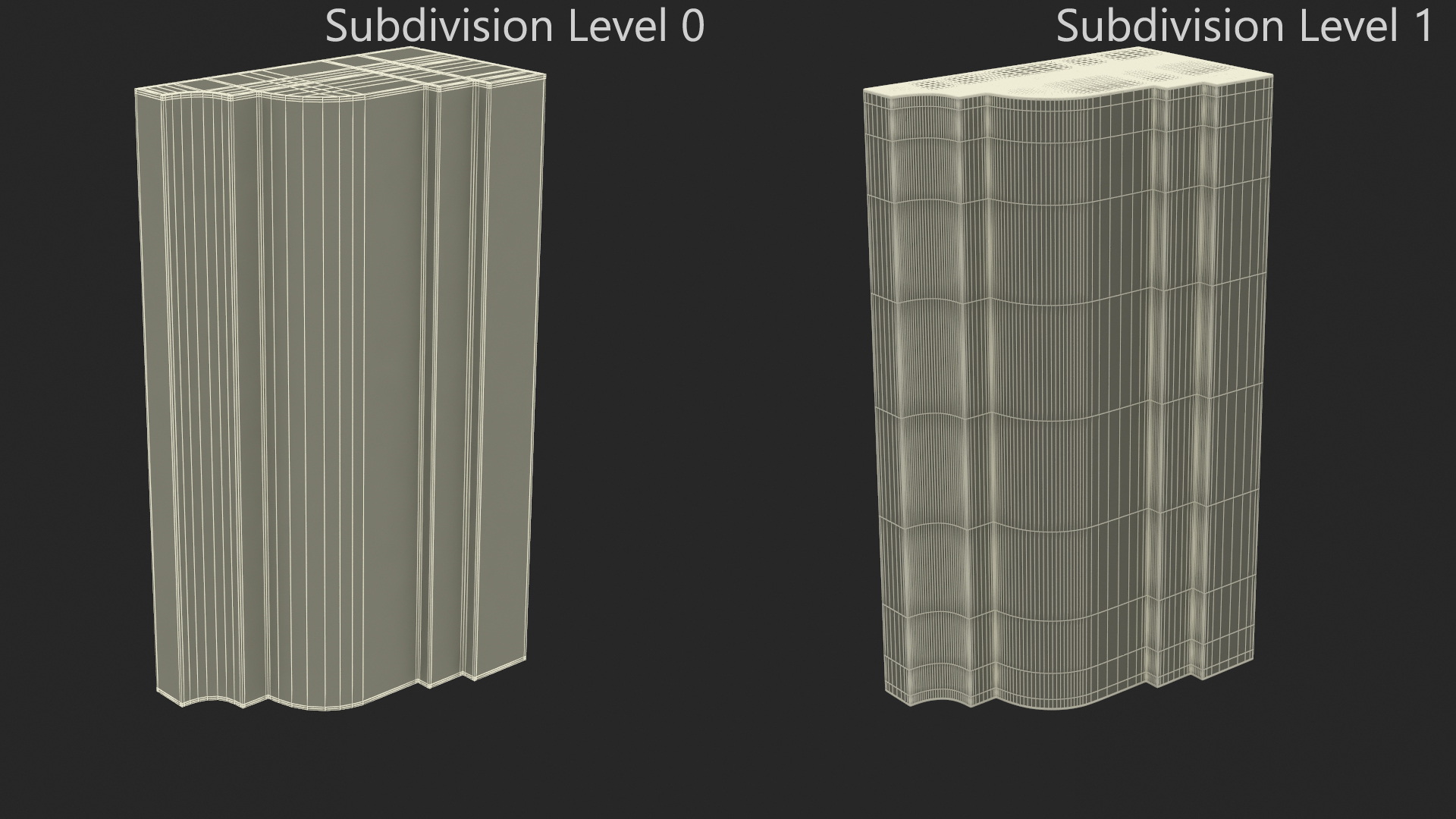 3D model Architectural Molding Gypsum Type 6