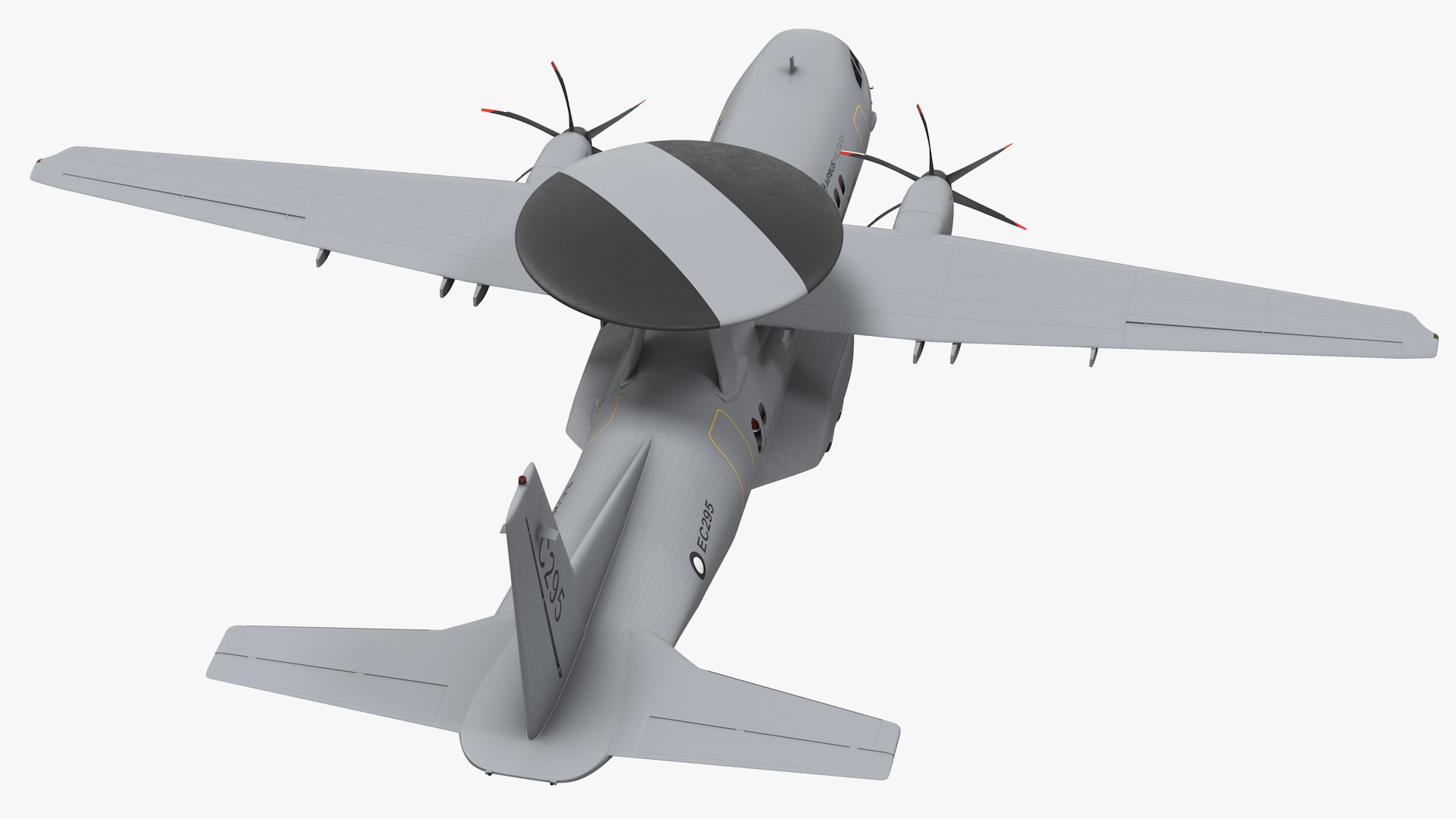 Airbus Military C295 AEW-C Turboprop Aircraft Rigged 3D