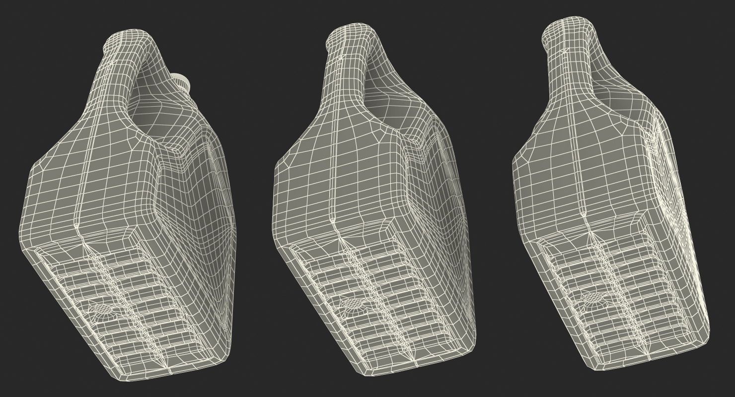 Engine Mobil Oil Bottles 3D model