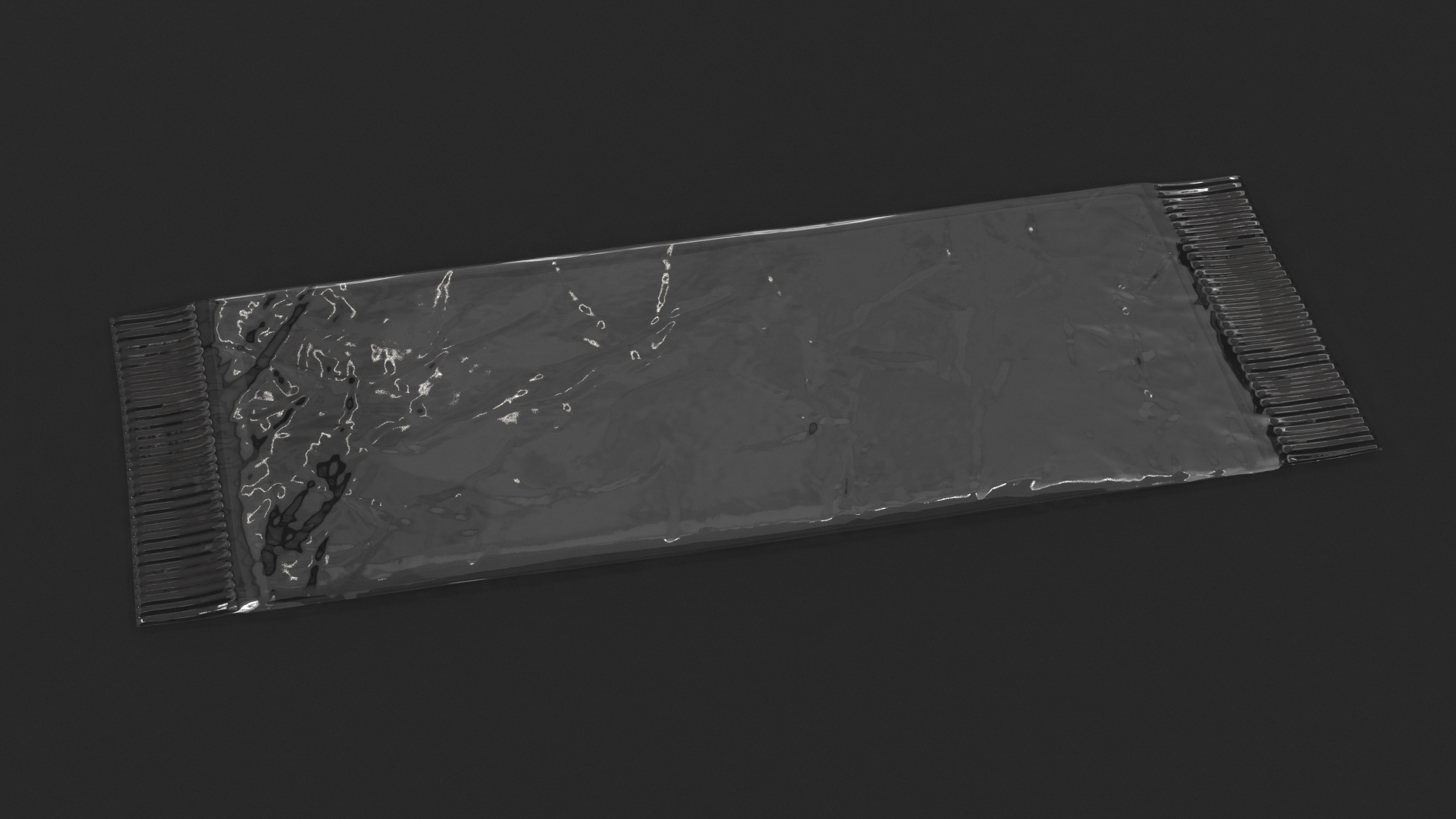 3D Sealed Transparent Packaging model