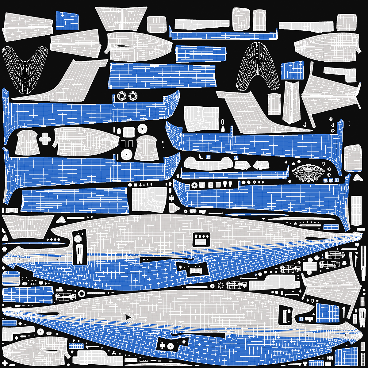 3D Electric Cargo Aircraft model