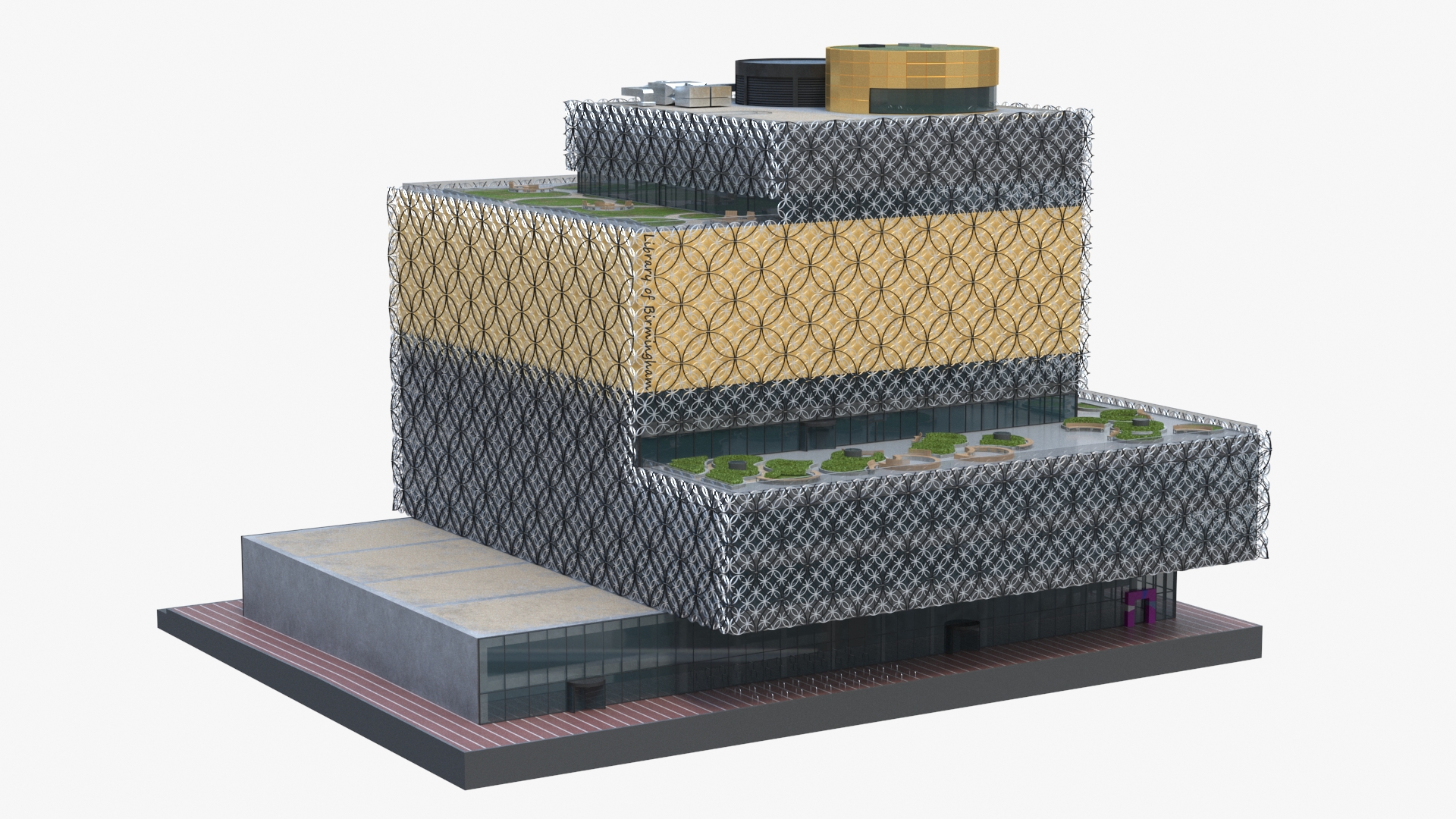 3D Birmingham Library model