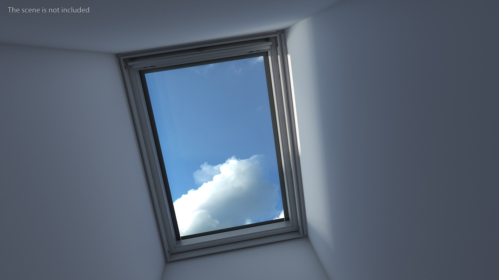 3D model Center Pivot Roof Window 78 x 118 Closed