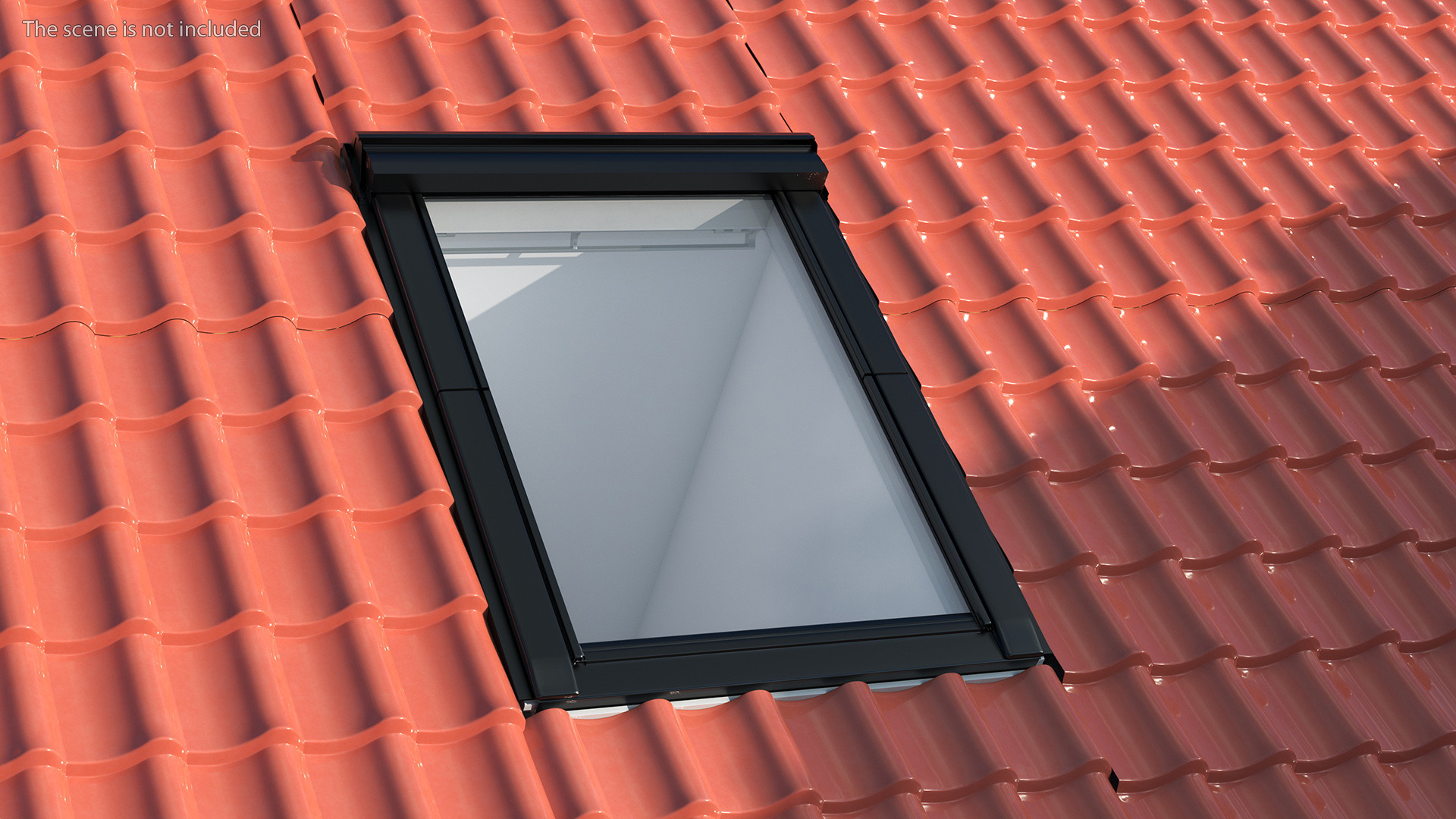 3D model Center Pivot Roof Window 78 x 118 Closed