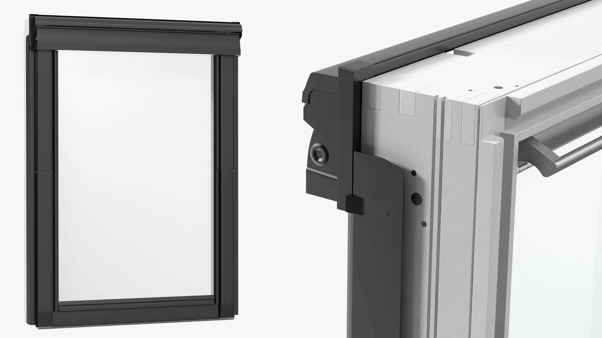 3D model Center Pivot Roof Window 78 x 118 Closed