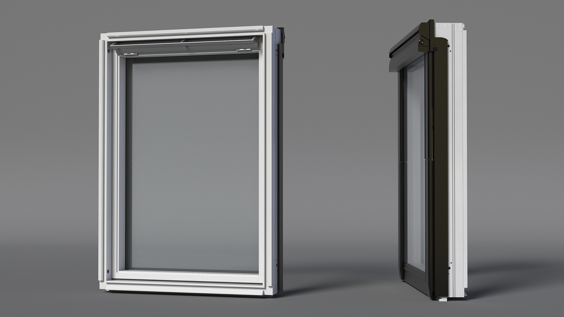 3D model Center Pivot Roof Window 78 x 118 Closed
