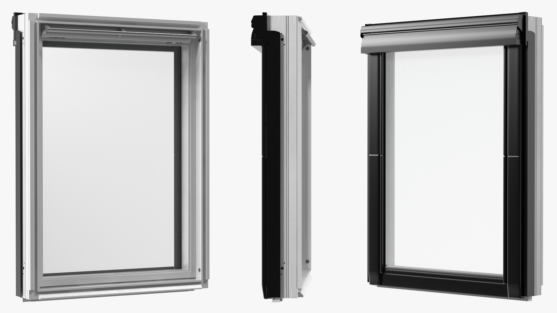 3D model Center Pivot Roof Window 78 x 118 Closed