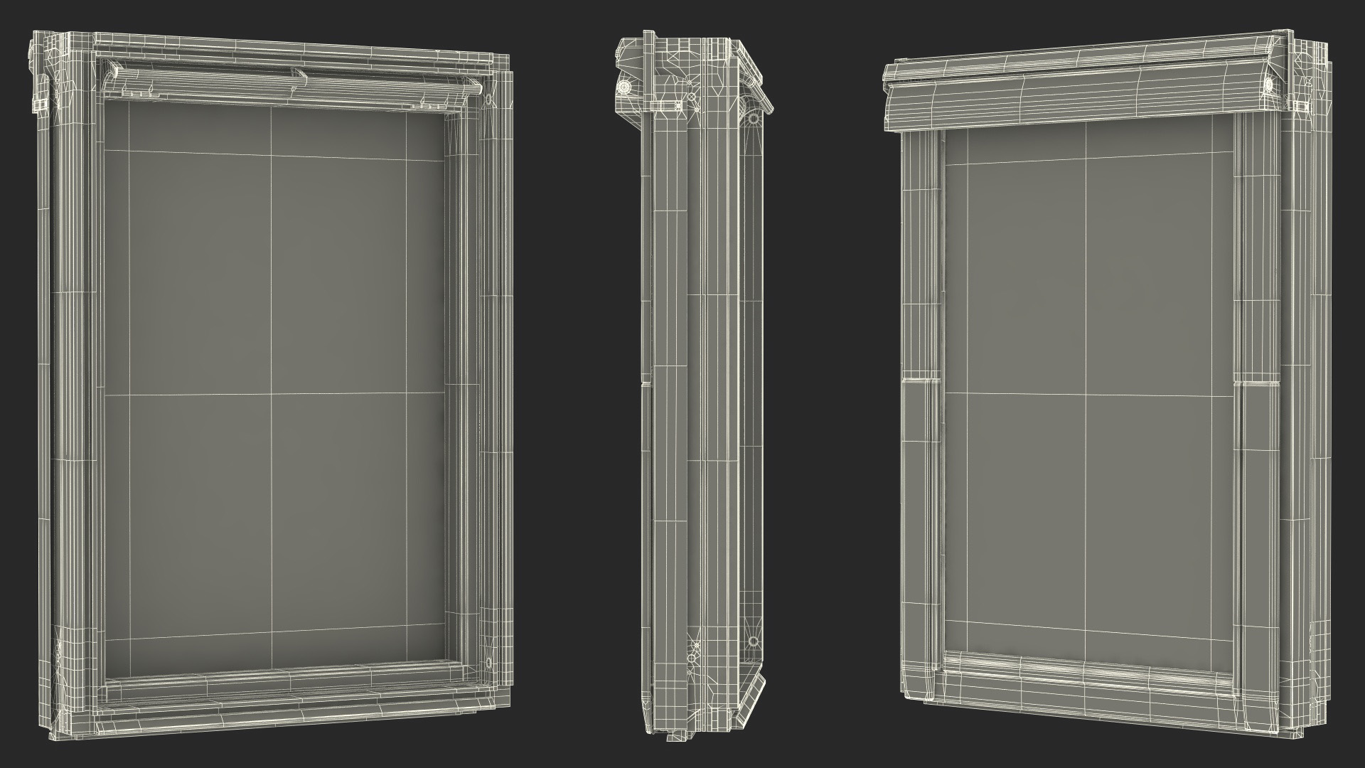 3D model Center Pivot Roof Window 78 x 118 Closed