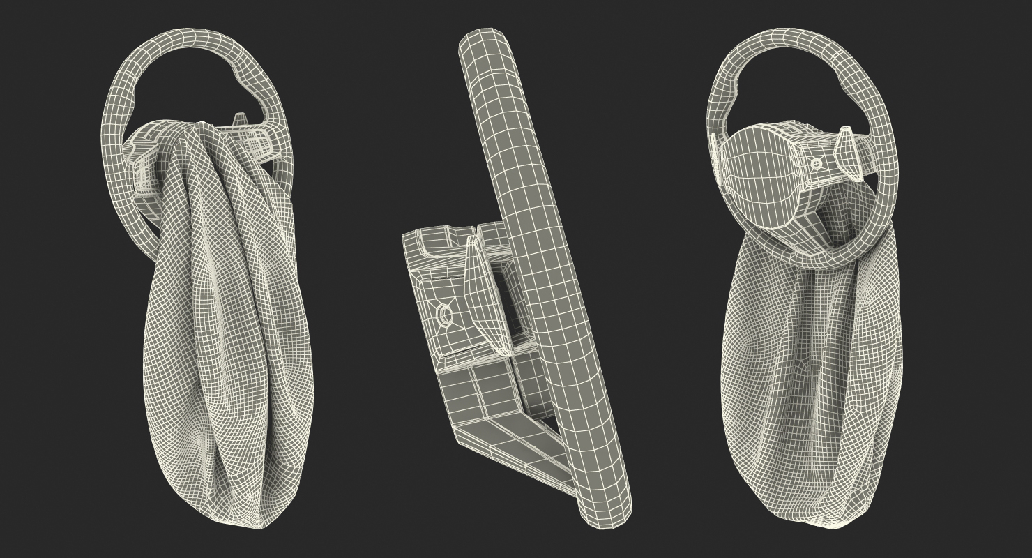 3D model Steering Wheel with Airbag Animated