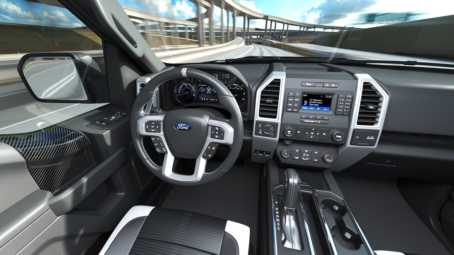 3D Black Ford F-150 Raptor 2017 model