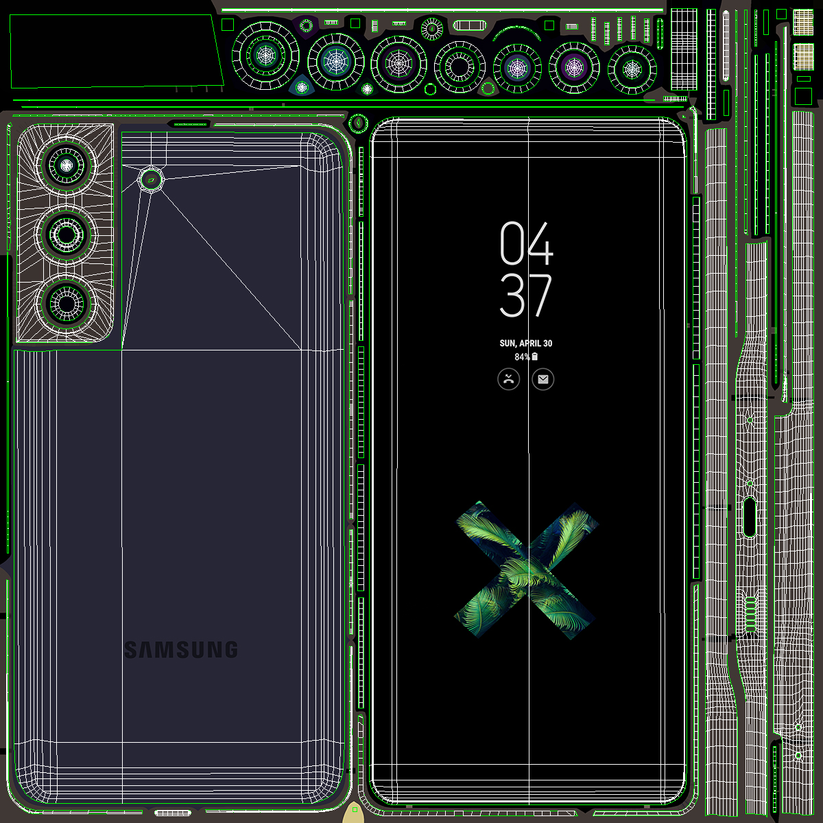 3D Samsung Galaxy S21 5g Phantom Violet