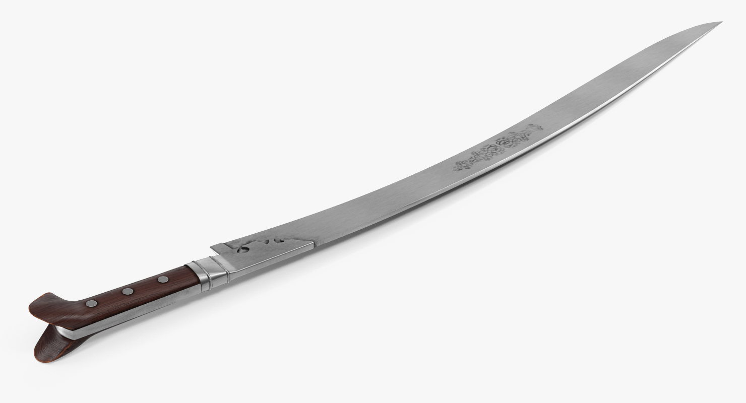3D model Turkish Yatagan Sword Set