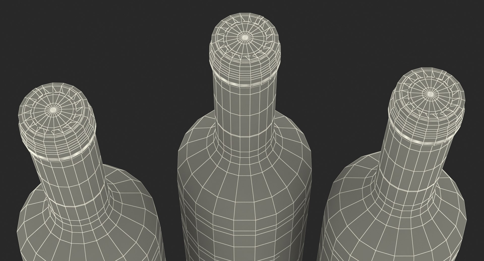 3D model Wine Rack Cabinet with Bottles