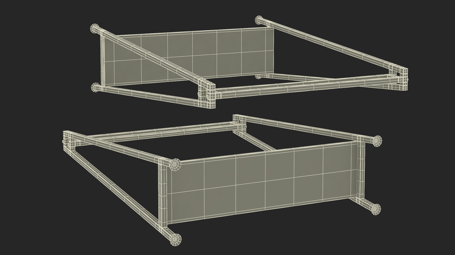 3D model Gold Cloth Coat Rack
