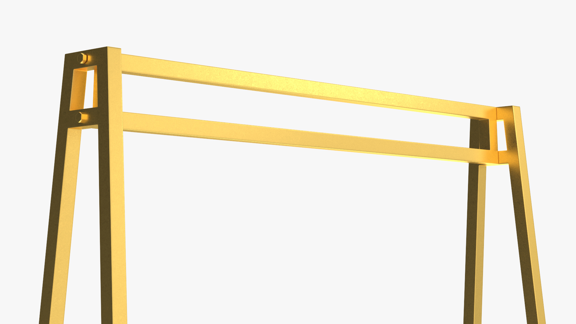 3D model Gold Cloth Coat Rack
