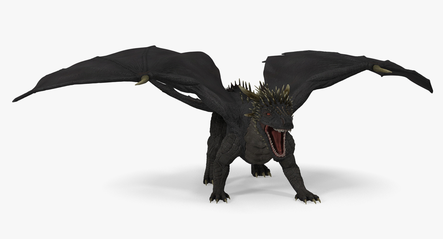 3D Dragon Attacking Pose