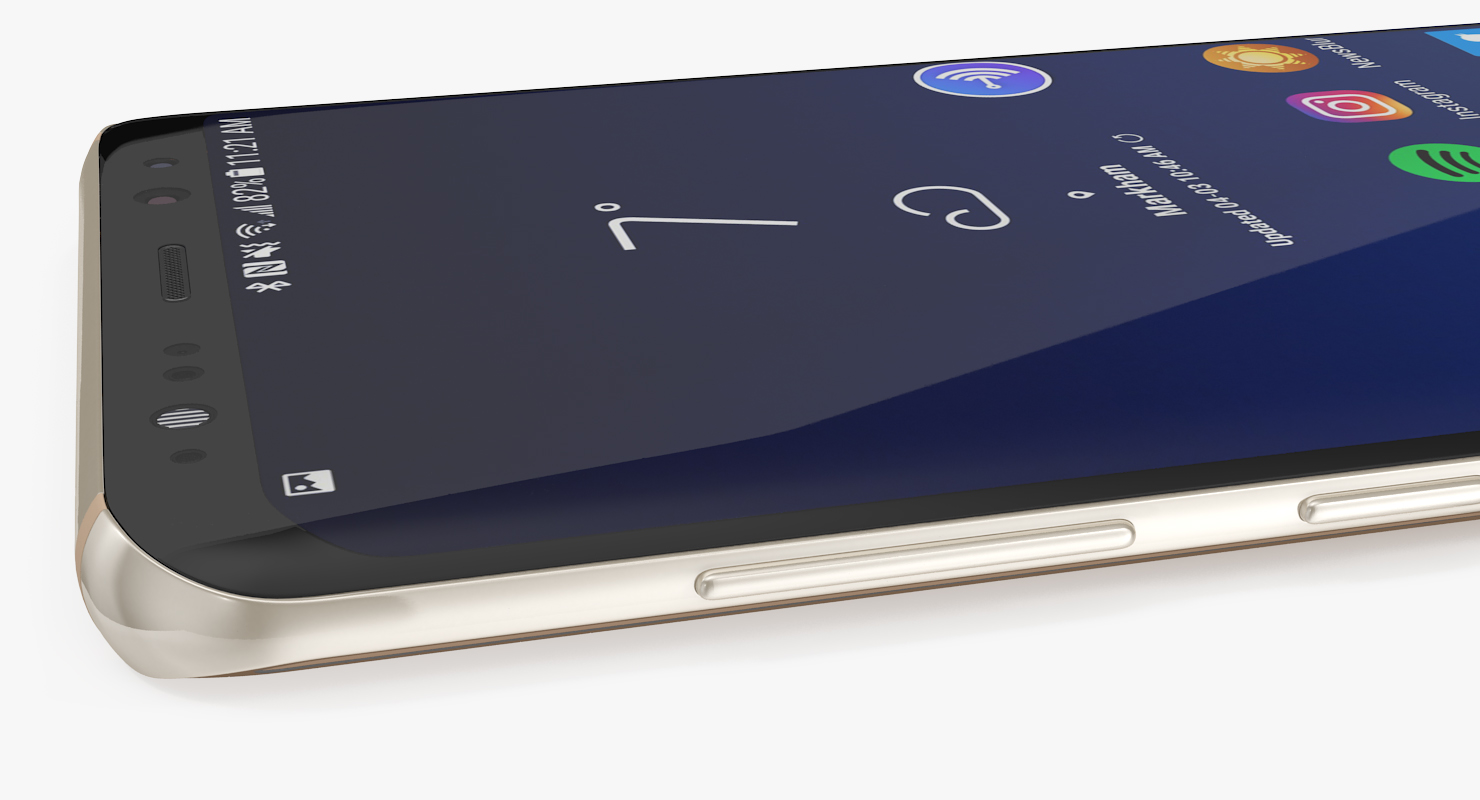 3D Samsung Galaxy S8 Plus Maple Gold model