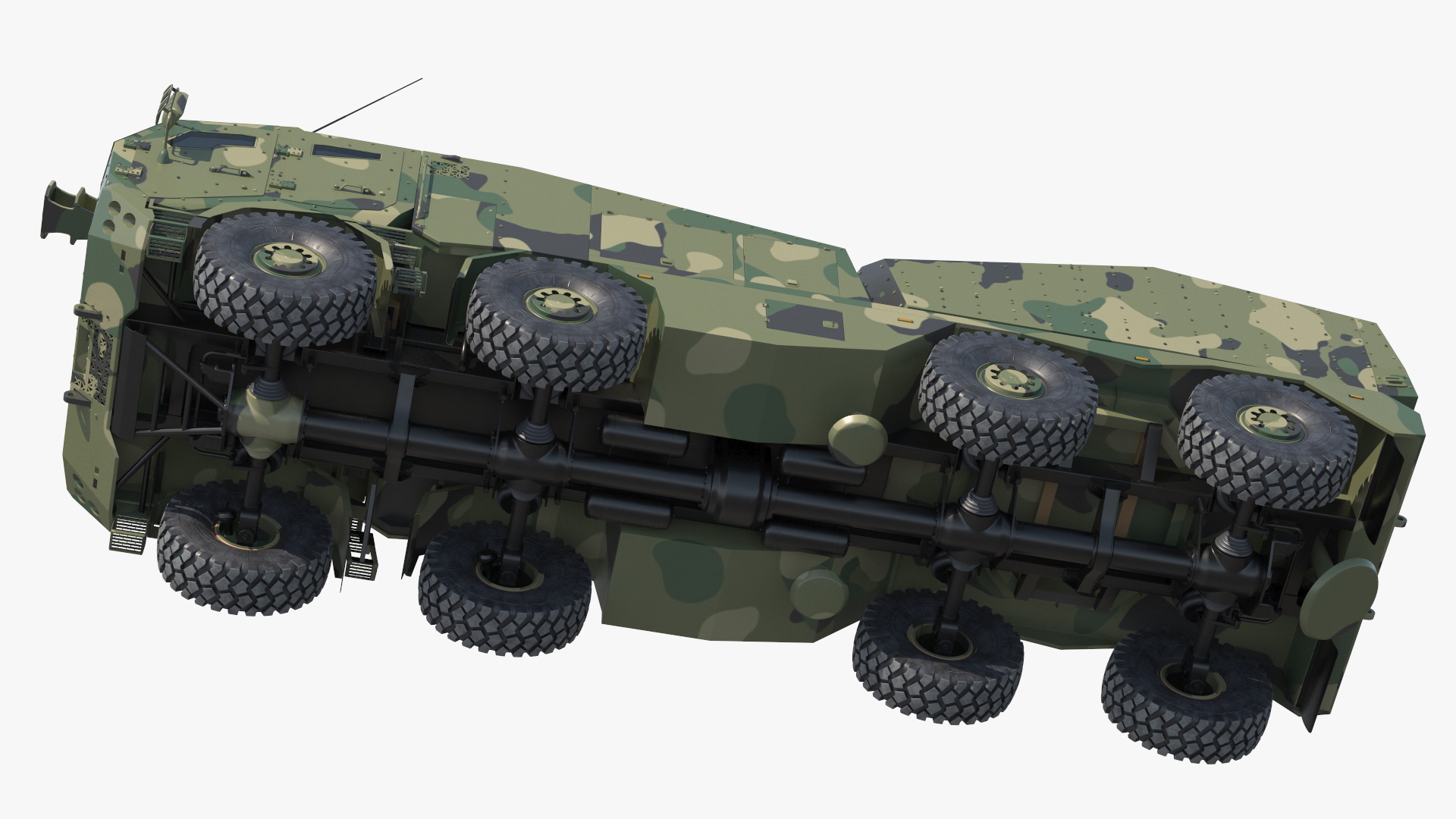 3D model Armored Self Propelled Artillery Unit 155mm Rigged