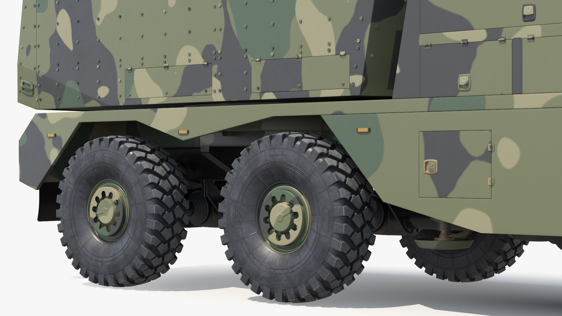 3D model Armored Self Propelled Artillery Unit 155mm Rigged