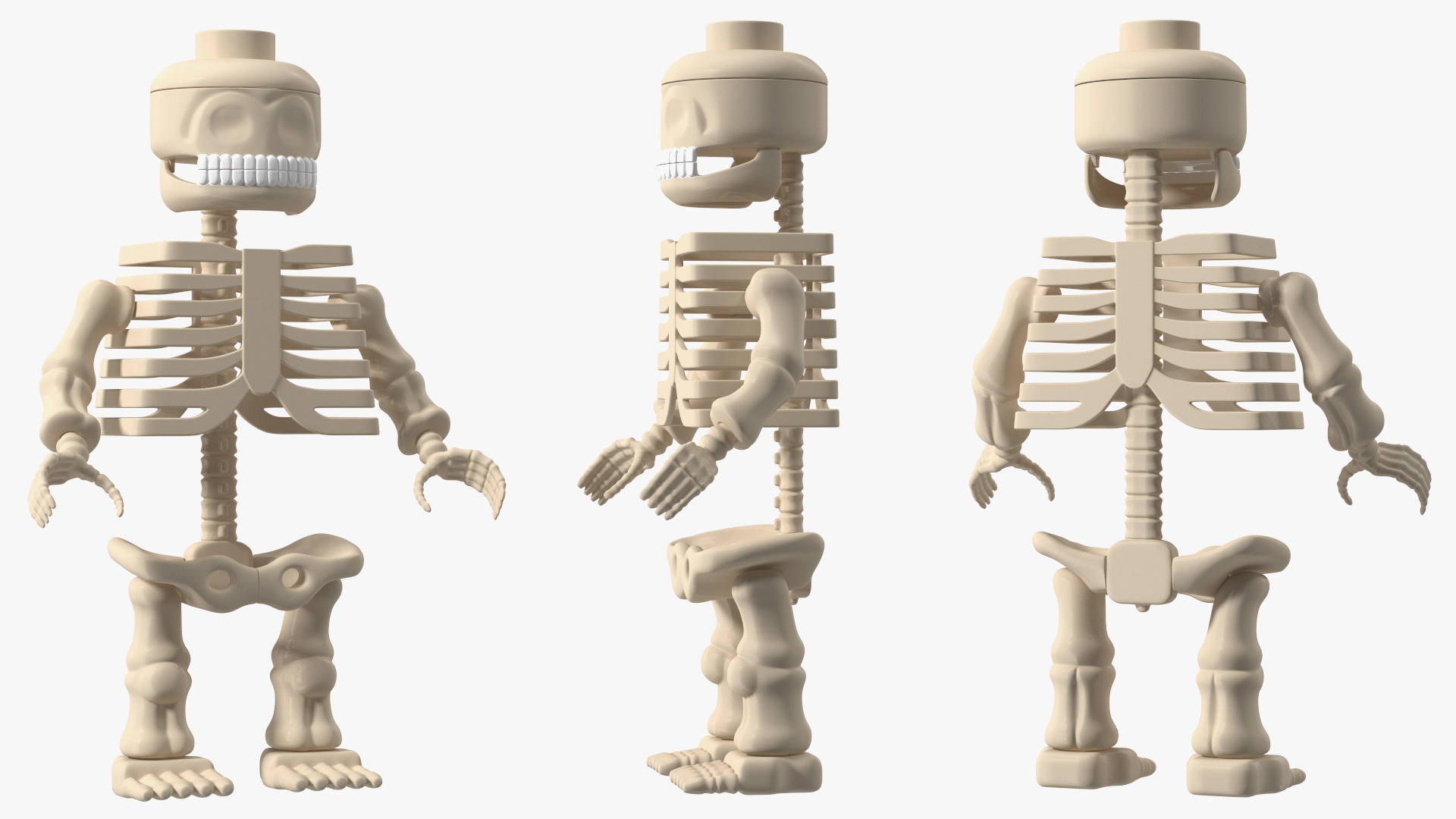 3D Anatomical LEGO Man Skeleton model