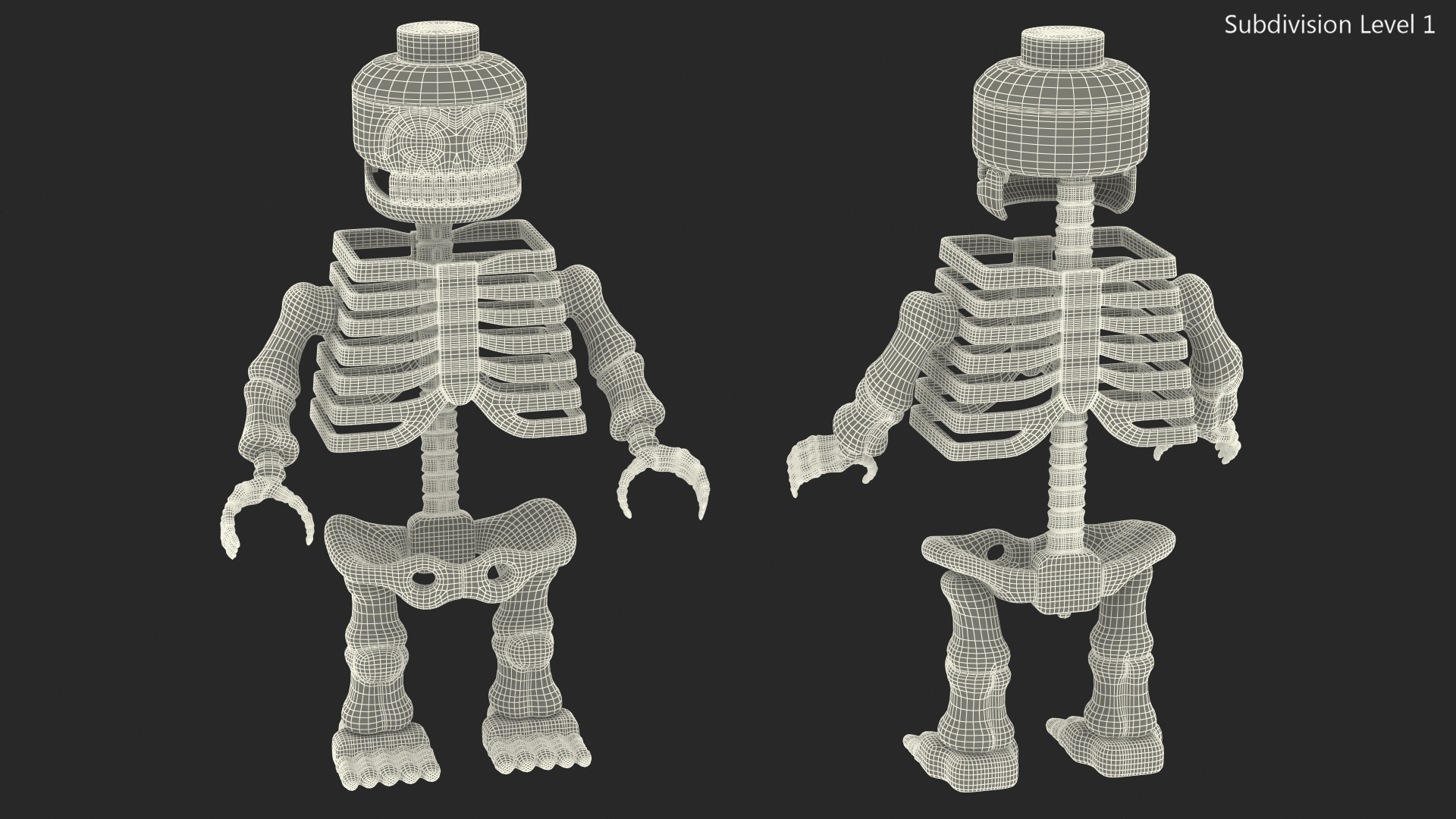 3D Anatomical LEGO Man Skeleton model
