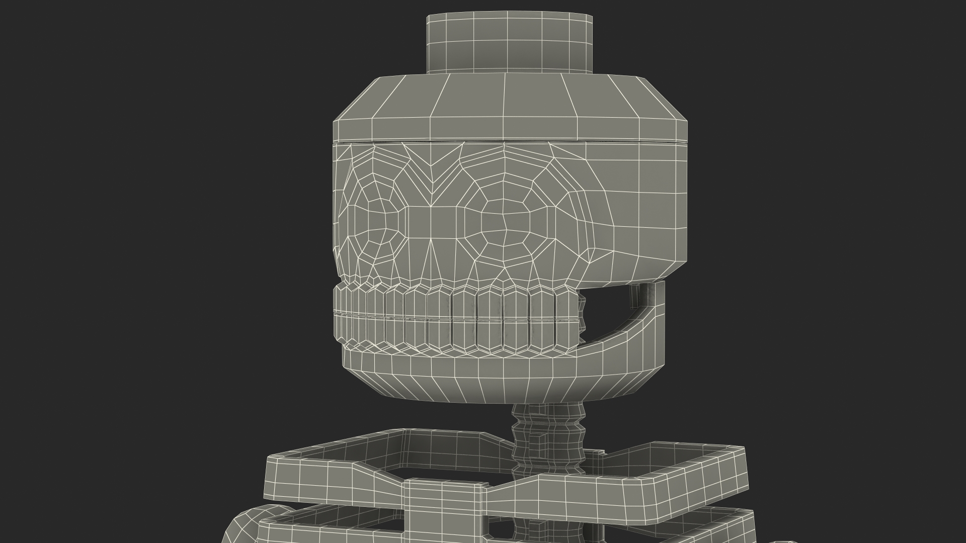 3D Anatomical LEGO Man Skeleton model