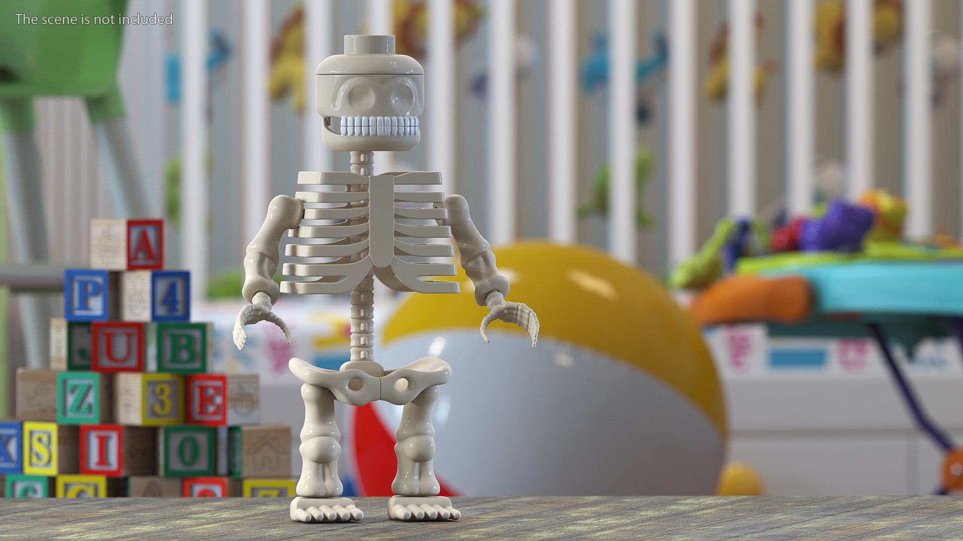 3D Anatomical LEGO Man Skeleton model