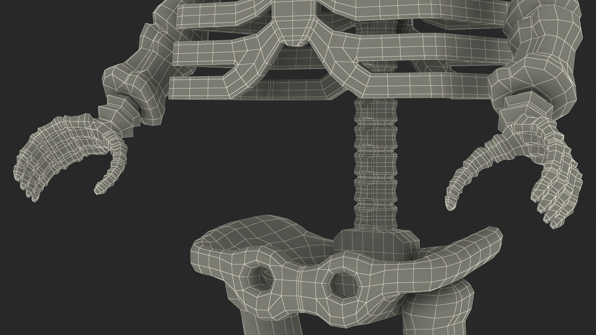 3D Anatomical LEGO Man Skeleton model