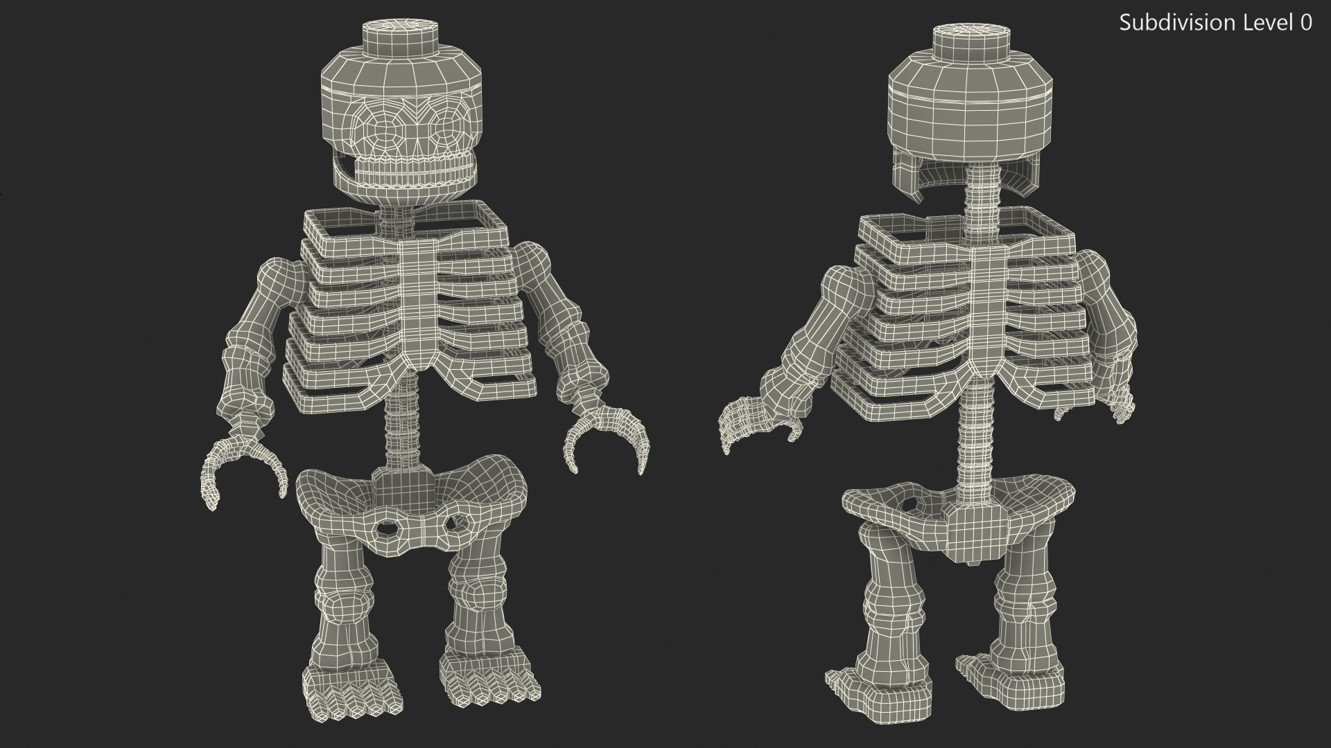 3D Anatomical LEGO Man Skeleton model