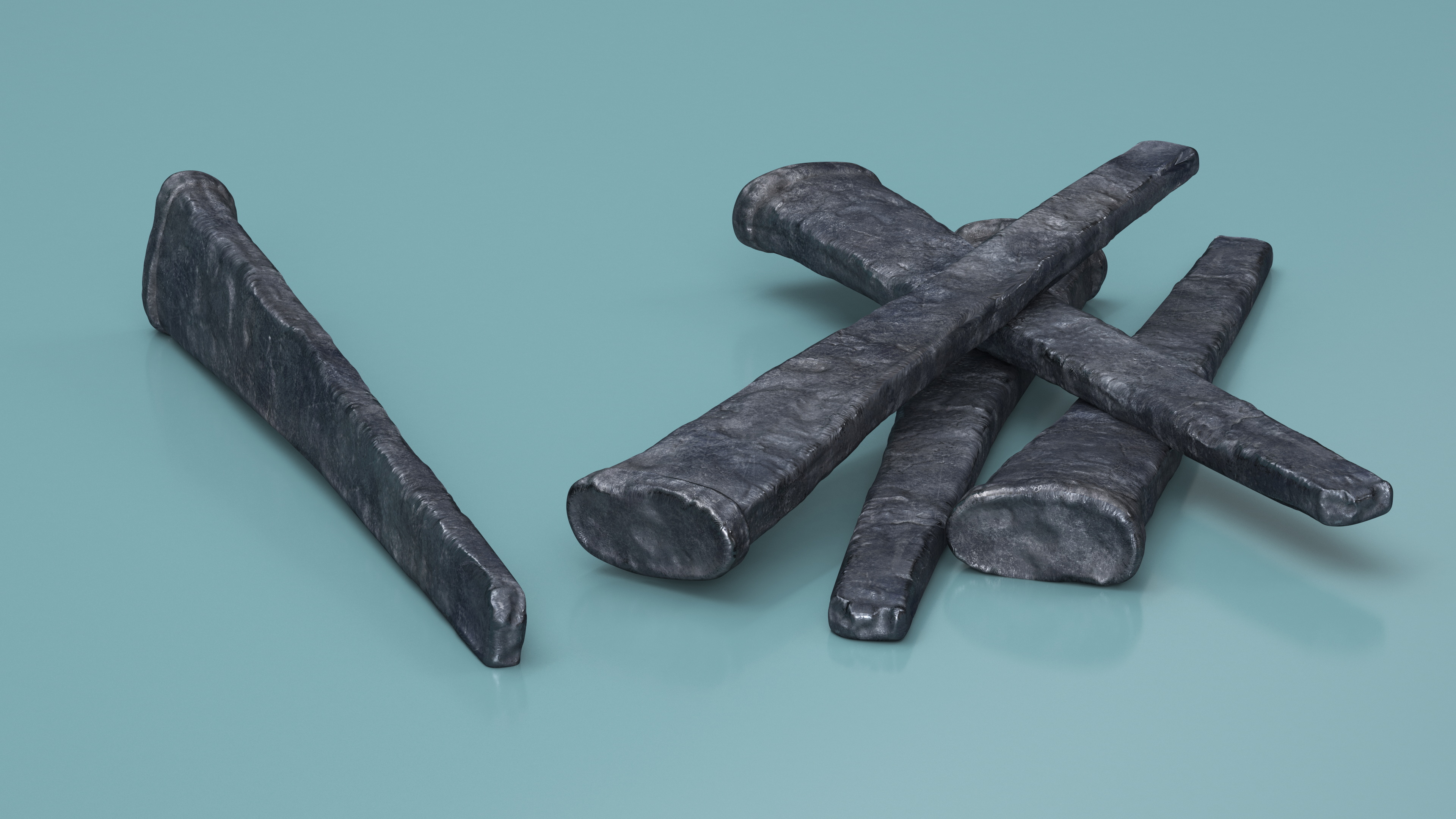 3D Historical Steel Nail