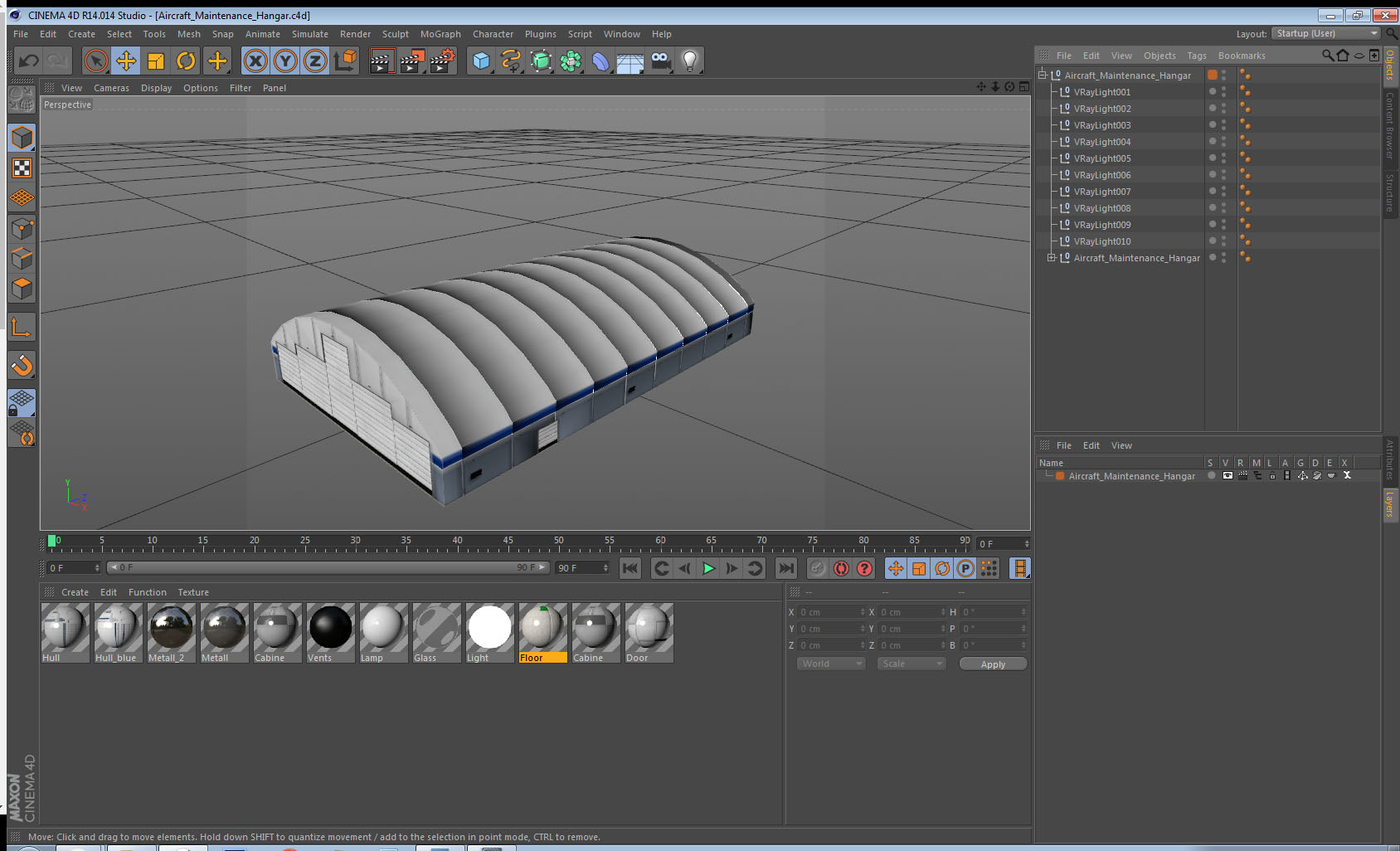 Aircraft Maintenance Hangar 3D