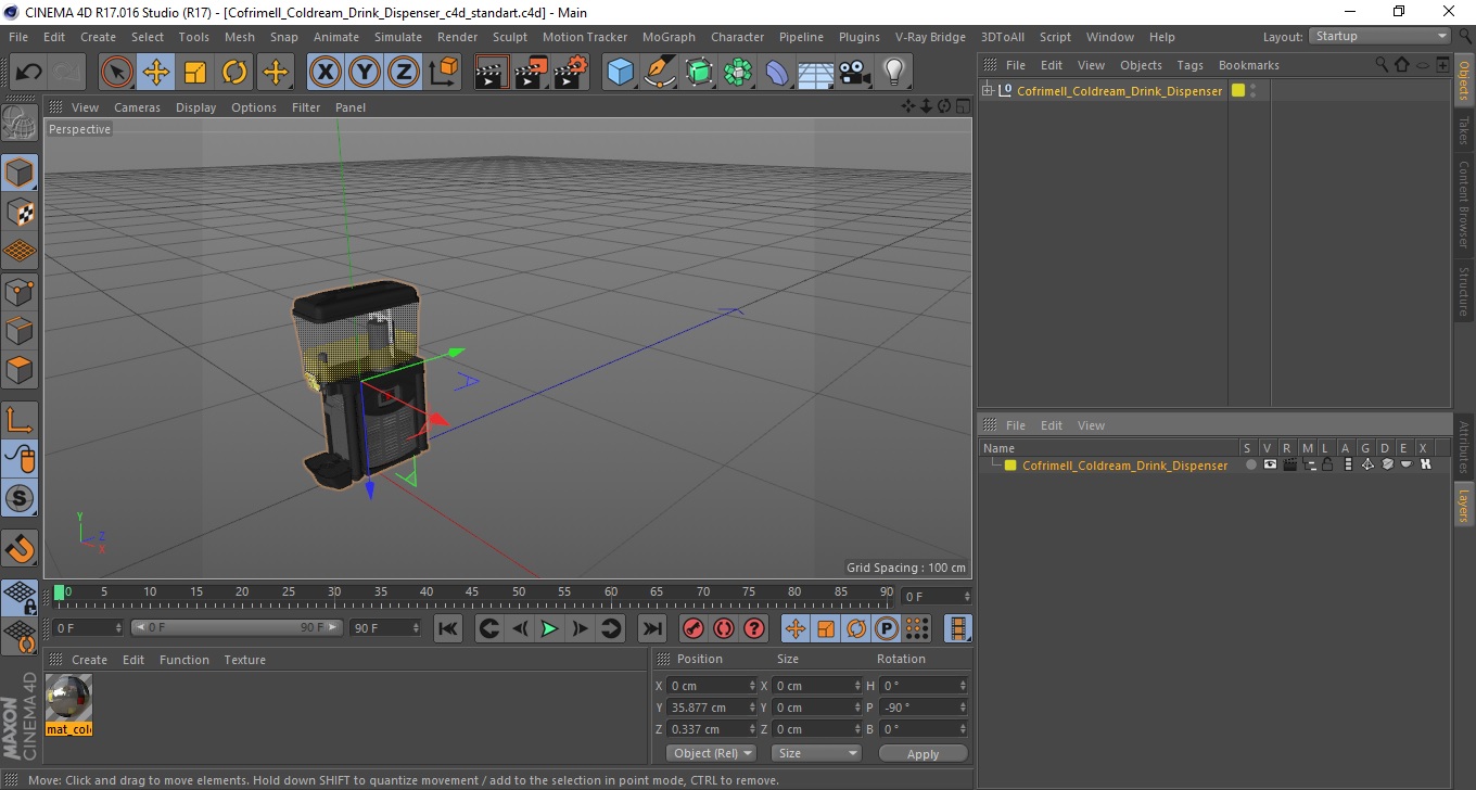 Cofrimell Coldream Drink Dispenser 3D model