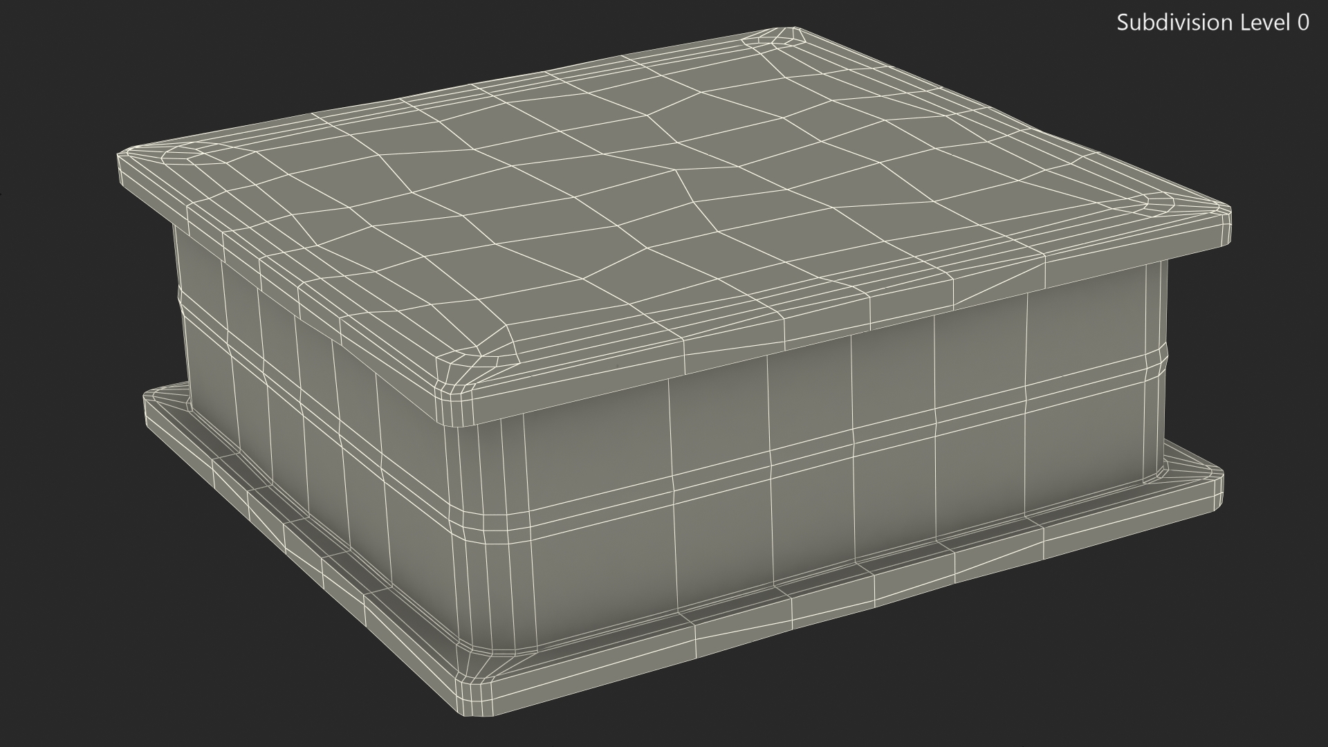 3D model Clear Bubbles Glass Block