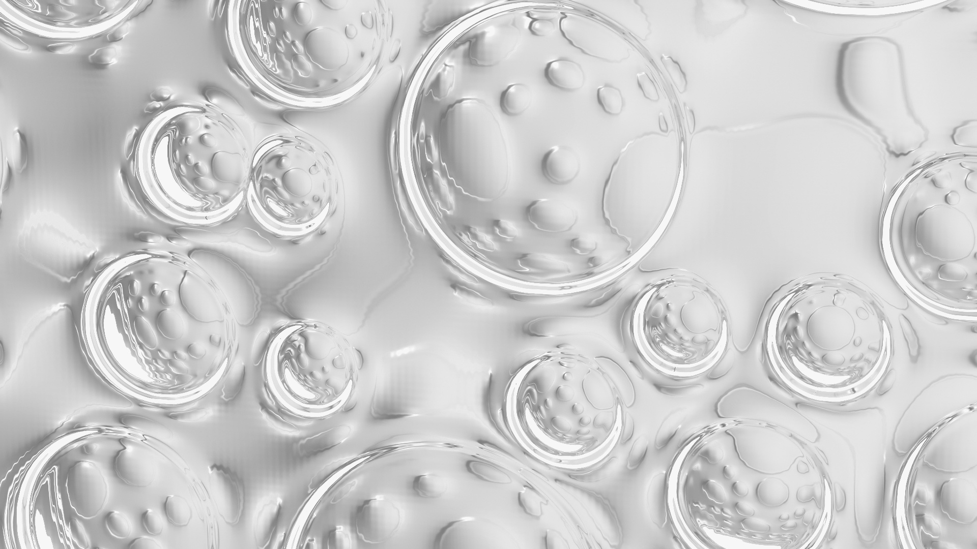 3D model Clear Bubbles Glass Block