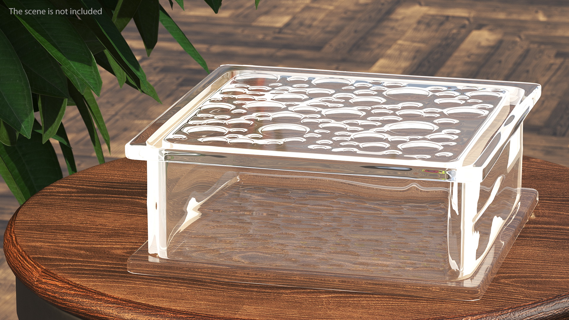 3D model Clear Bubbles Glass Block