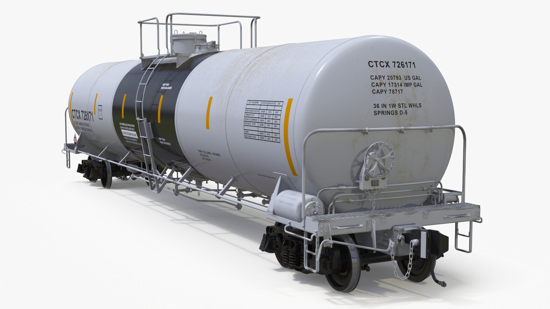 Steam Engine with Tank Cars 3D