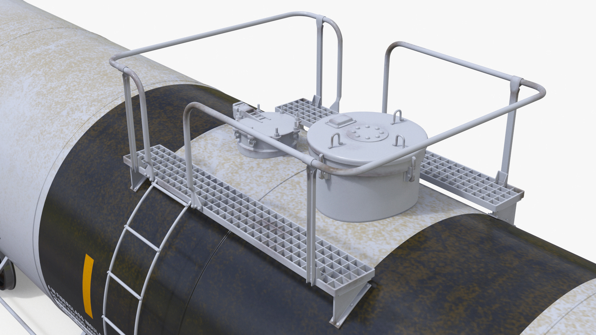 Steam Engine with Tank Cars 3D