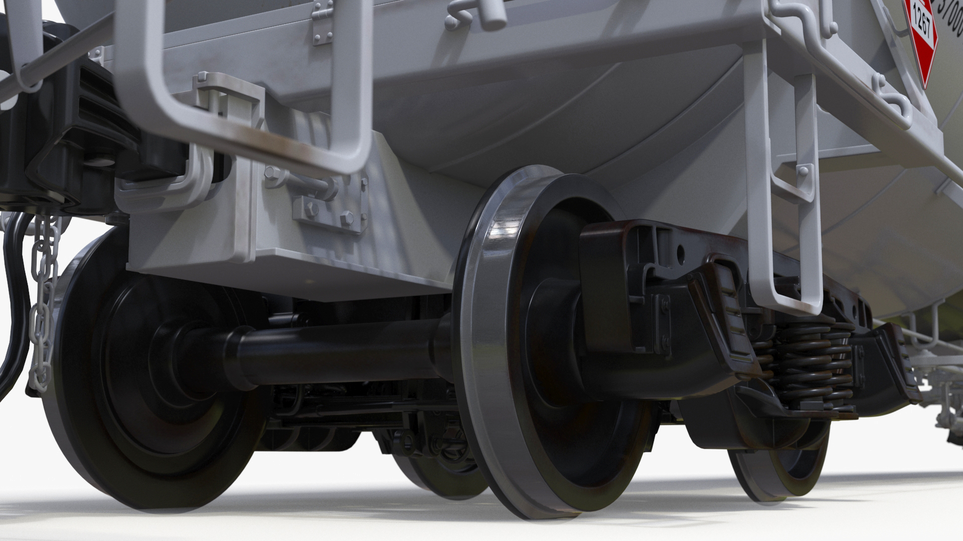 Steam Engine with Tank Cars 3D