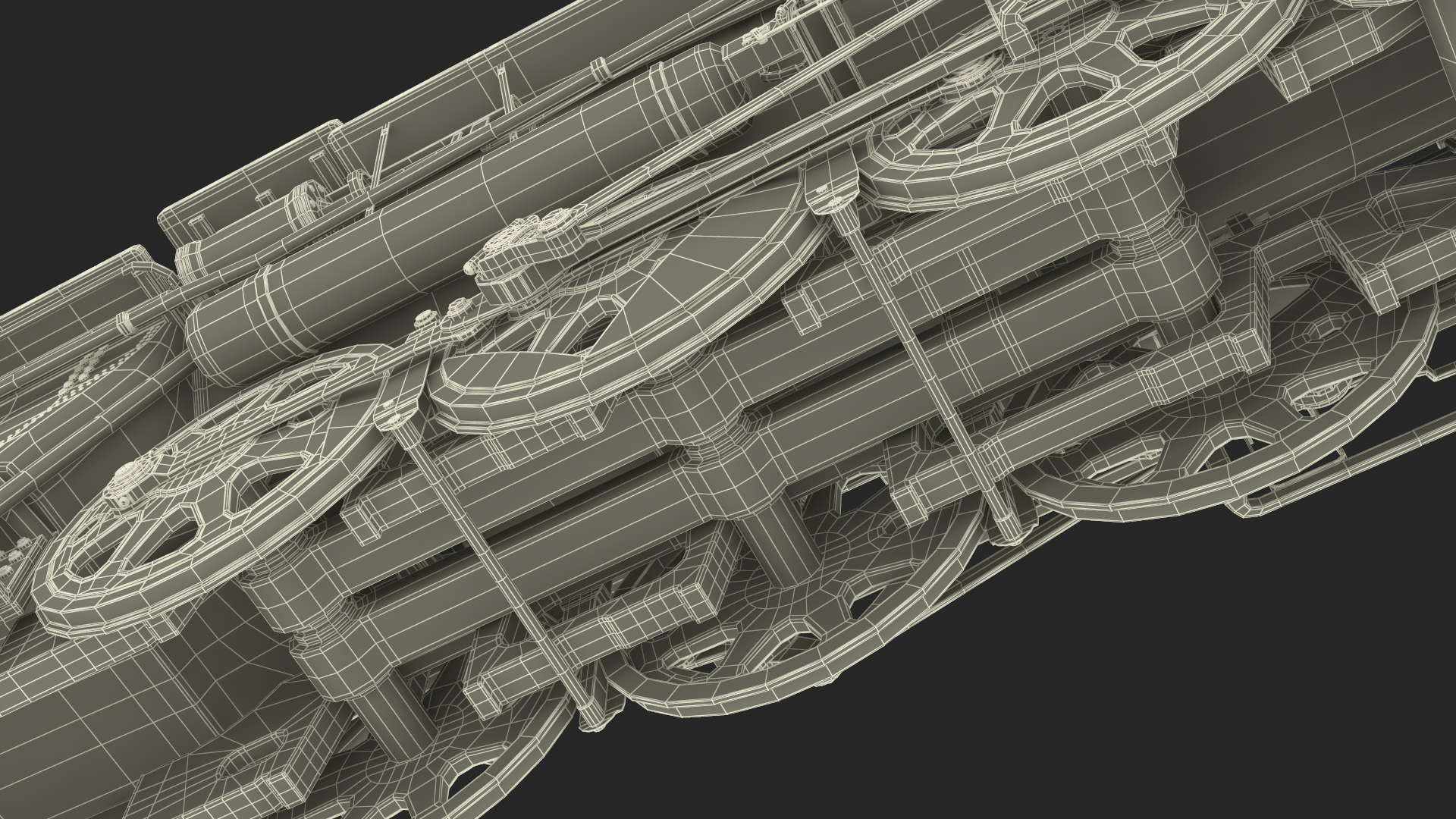 Steam Engine with Tank Cars 3D